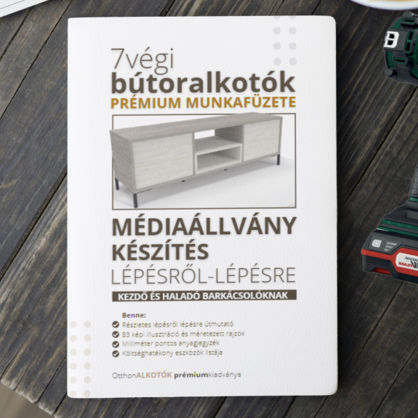 Médiaállvány készítése lépésről lépésre Prémium munkafüzet EBOOK